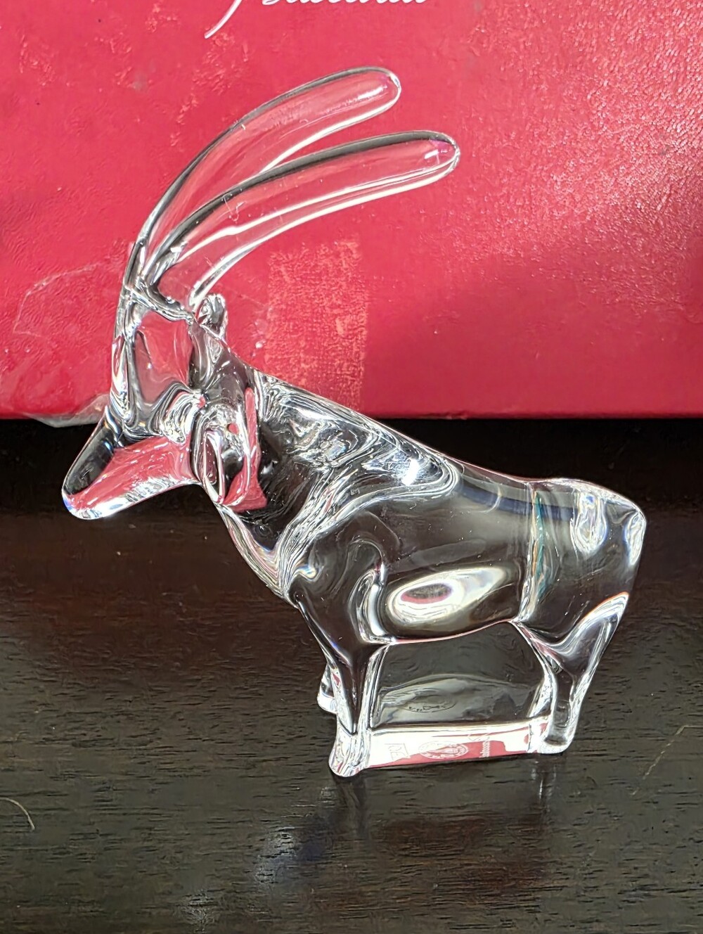 Baccarat  Crystal Noahs Ark Antelope/ Loet Figures